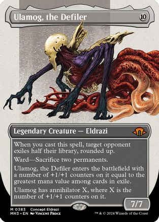 Ulamog, the Defiler (Borderless) - Modern Horizons 3 #383