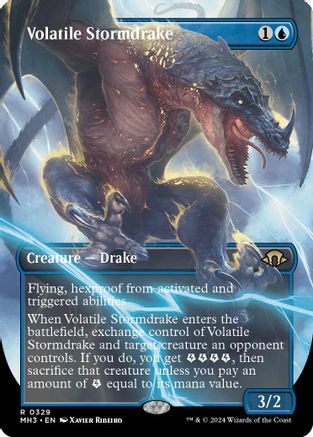Volatile Stormdrake (Borderless) - Modern Horizons 3 #329