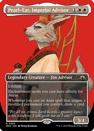 Pearl-Ear, Imperial Advisor (Borderless) - Modern Horizons 3 #363