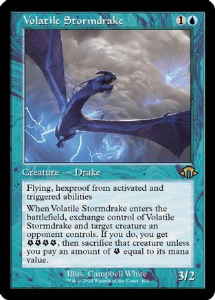 Volatile Stormdrake (Retro Frame) - Modern Horizons 3 #404