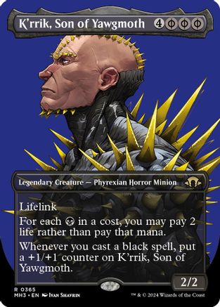 K'rrik, Son of Yawgmoth (Borderless) - Modern Horizons 3 #365