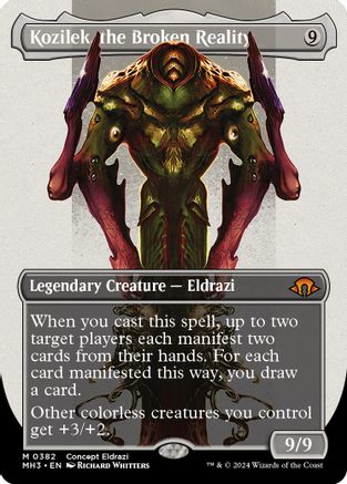 Kozilek, the Broken Reality (Borderless) - Modern Horizons 3 #382