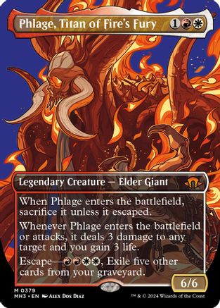 Phlage, Titan of Fire's Fury (Borderless) - Modern Horizons 3 #379