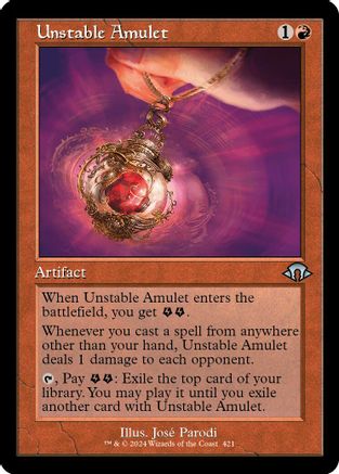 Unstable Amulet (Retro Frame) - Modern Horizons 3 #421