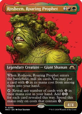 Rosheen, Roaring Prophet (Borderless) - Modern Horizons 3 #380