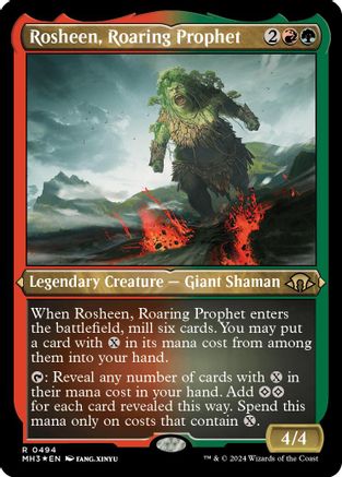 Rosheen, Roaring Prophet (Foil Etched) - Modern Horizons 3 #494