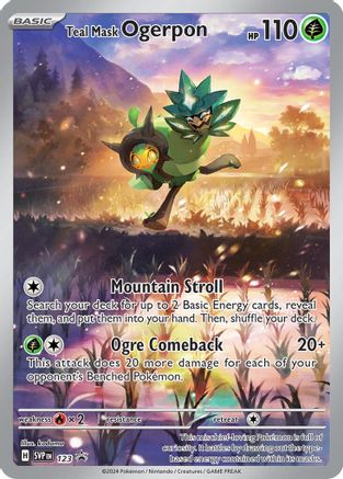 Teal Mask Ogerpon - 123 - SV: Scarlet & Violet Promo Cards #123