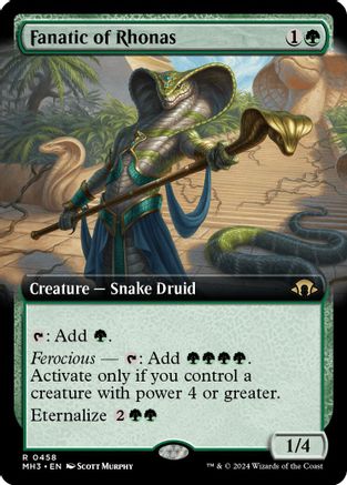 Fanatic of Rhonas (Extended Art) - Modern Horizons 3 #458