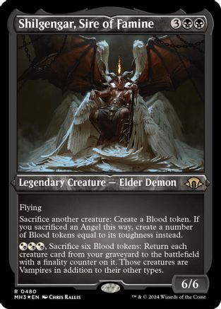 Shilgengar, Sire of Famine (Foil Etched) - Modern Horizons 3 #480