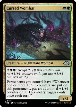 Cursed Wombat - Modern Horizons 3 #181