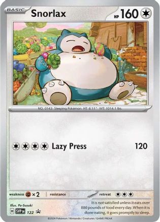 Snorlax - 122 - SV: Scarlet & Violet Promo Cards #122