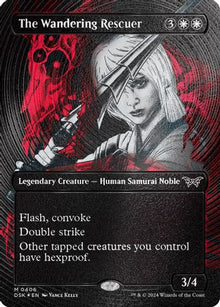 The Wandering Rescuer (Showcase) (Textured Foil) - Duskmourn: House of Horror #406