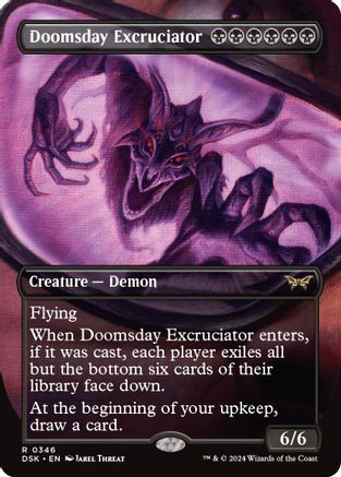 Doomsday Excruciator (Borderless) - Duskmourn: House of Horror #346