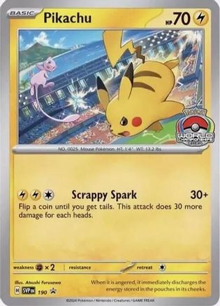 Pikachu - 190 - SV: Scarlet & Violet Promo Cards #190