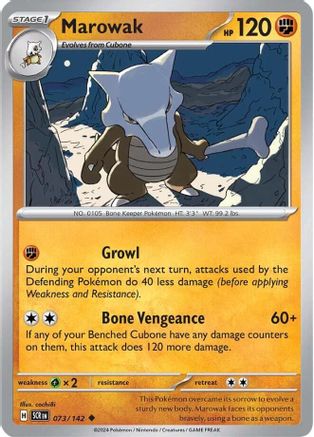 Marowak - SV07: Stellar Crown #073