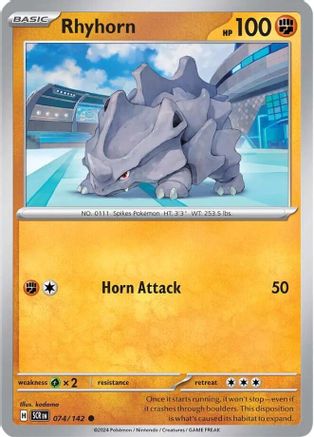 Rhyhorn - SV07: Stellar Crown #074
