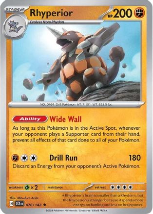 Rhyperior - SV07: Stellar Crown #076