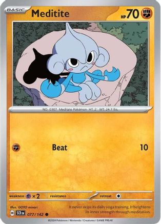 Meditite - 077/142 - SV07: Stellar Crown #077