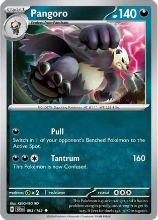 Pangoro - SV07: Stellar Crown #093