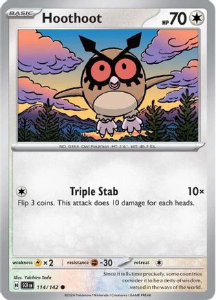Hoothoot - SV07: Stellar Crown #114