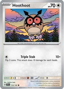 Hoothoot - SV07: Stellar Crown #114