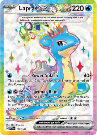Lapras ex - 158/142 - SV07: Stellar Crown #158