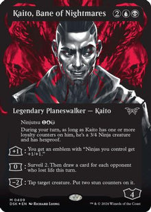 Kaito, Bane of Nightmares (Showcase) (Textured Foil) - Duskmourn: House of Horror #409