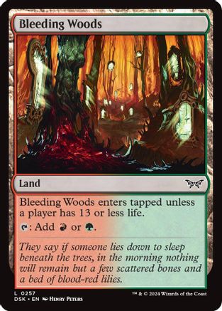 Bleeding Woods - Duskmourn: House of Horror #257