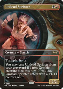 Undead Sprinter (Borderless) - Duskmourn: House of Horror #350