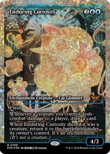 Enduring Curiosity (Showcase) (Fracture Foil) - Duskmourn: House of Horror #398