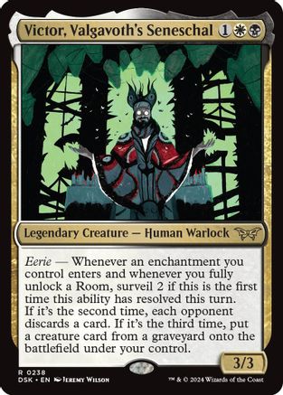 Victor, Valgavoth's Seneschal - Duskmourn: House of Horror #238