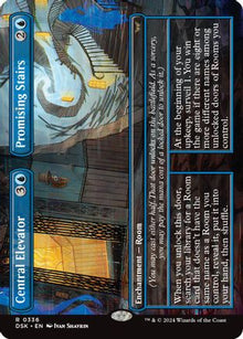 Central Elevator // Promising Stairs (Borderless) - Duskmourn: House of Horror #336