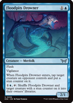 Floodpits Drowner - Duskmourn: House of Horror #59