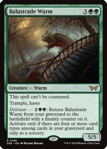 Balustrade Wurm - Duskmourn: House of Horror #168