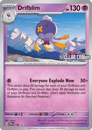 Drifblim - 135 - SV: Scarlet & Violet Promo Cards #135
