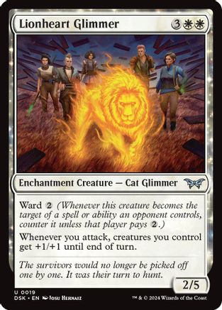 Lionheart Glimmer - Duskmourn: House of Horror #19