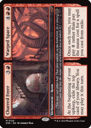 Charred Foyer // Warped Space - Duskmourn: House of Horror #129
