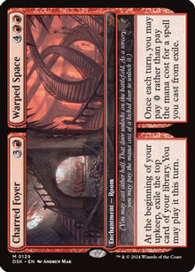 Charred Foyer // Warped Space - Duskmourn: House of Horror #129