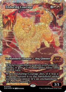 Enduring Courage (Showcase) (Fracture Foil) - Duskmourn: House of Horror #402