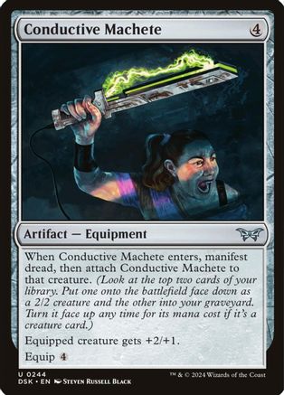 Conductive Machete - Duskmourn: House of Horror #244