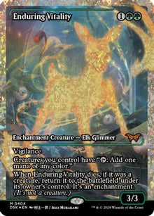 Enduring Vitality (Showcase) (Fracture Foil) - Duskmourn: House of Horror #404