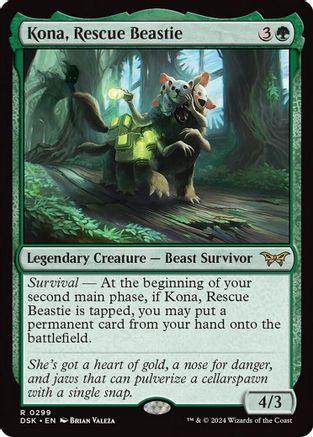 Kona, Rescue Beastie (0299) - Duskmourn: House of Horror #299