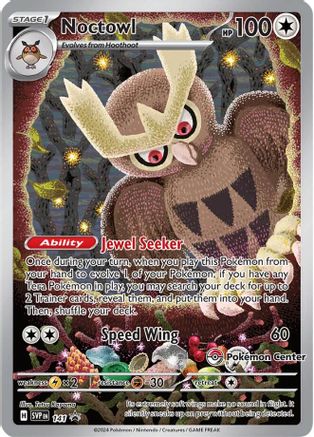 Noctowl - 141 (Pokemon Center Exclusive) - SV: Scarlet & Violet Promo Cards #141