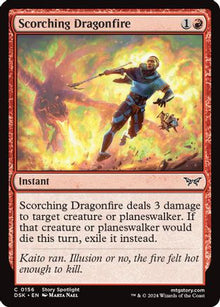 Scorching Dragonfire - Duskmourn: House of Horror #156