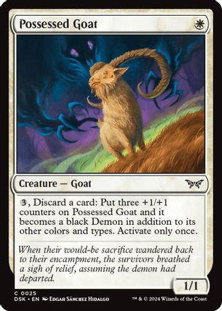 Possessed Goat - Duskmourn: House of Horror #25