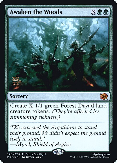 *Foil Awaken the Woods — PBRO — 170s
