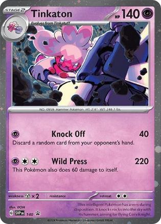 Tinkaton - 140 (Cosmo Holo) - SV: Scarlet & Violet Promo Cards #140