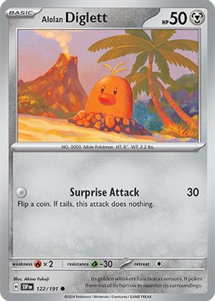 Alolan Diglett - SV08: Surging Sparks #122