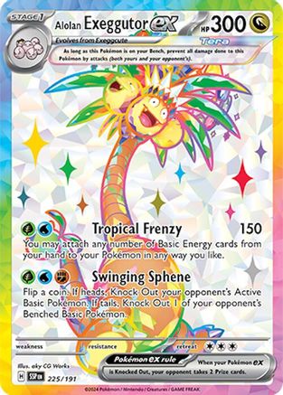 Alolan Exeggutor ex - 225/191 - SV08: Surging Sparks #225