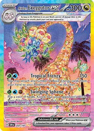 Alolan Exeggutor ex - 242/191 - SV08: Surging Sparks #242